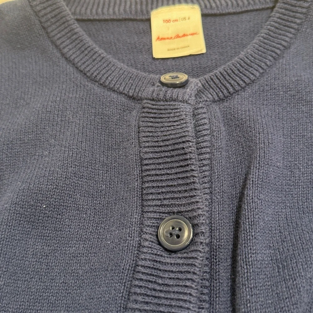 Hannah Anderson navy blue girls cardigan sweater in size 4. Very good condition.